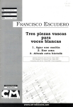 Portada de la partitura Tres piezas vascas (CM Ediciones, 2002)